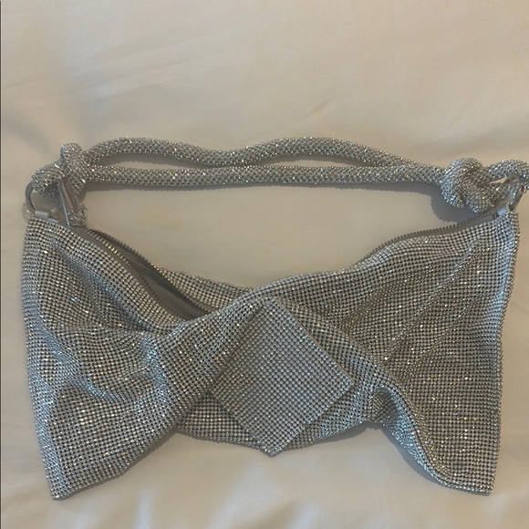 cult gaia Handbags - Cult Gaia Silver Mesh Bag